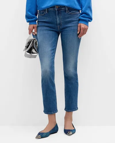 Mother The Mid Rise Dazzler Crop Jeans In Different Strokes