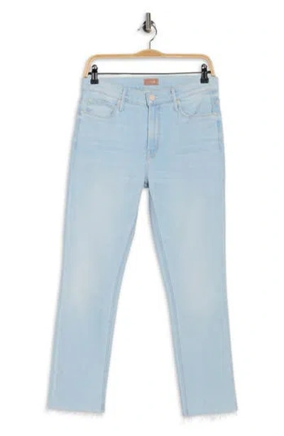 Mother The Mid Rise Dazzler Crop Skinny Jeans In Blue