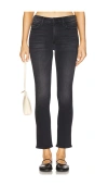 Mother The Mid Rise Dazzler Ankle Jeans In Not Today Satan