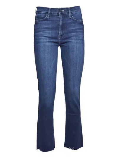 Mother The Mid Rise Denim Jeans In Blue