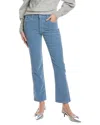 Mother The Mid-rise Hiker Hover Blue Shadow Slim Straight Leg Jean In Blue