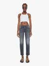 Mother The Mid Rise Hiker Hover Call It A Night Jeans In Black - Size 33
