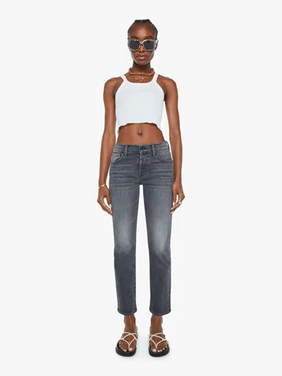 Mother The Mid Rise Hiker Hover Call It A Night Jeans In Black - Size 33