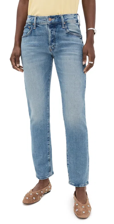 Mother The Mid Rise Hiker Hover Jeans Fight For Your Right In Multi