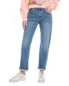 Mother The Mid-rise Hiker Hover Penny For Your Thoughts Straight Jean In Blue