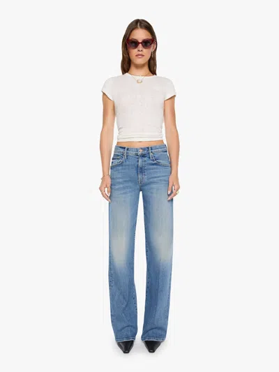 Mother The Mid Rise Lasso Sneak Move To Groove Pants In Blue - Size 23