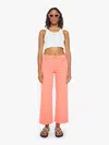 Mother Cats And Dogs Amber Mid Rise Maven Ankle Jeans In Peach