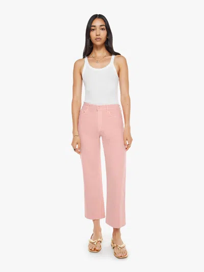 Mother The Mid Rise Maven Ankle Candlelight Peach Pants In Orange