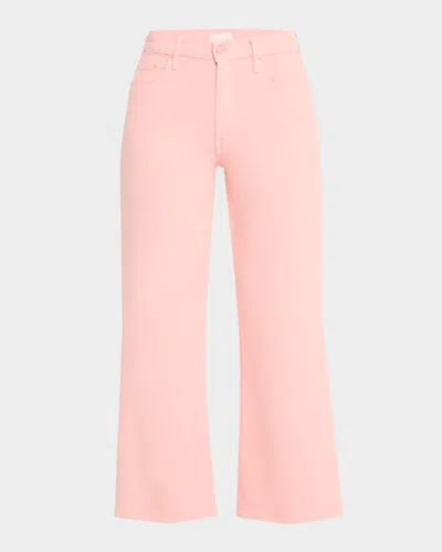 Mother The Mid-rise Maven Ankle Jeans In Long Time No Candlelight Peach