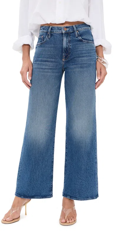 Mother The Mid Rise Maven Flood Jeans Thrill Seeker In Blue