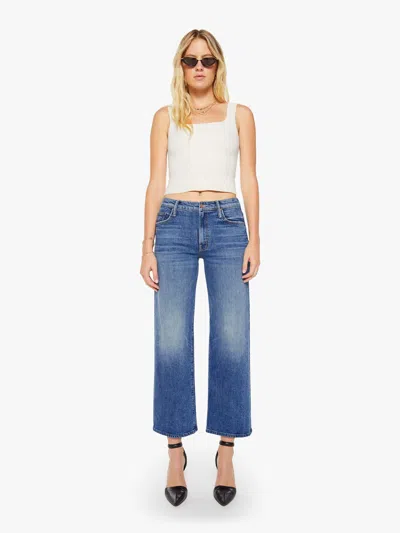 Mother The Mid Rise Maven Flood Thrill Seeker Jeans In Blue