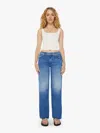 MOTHER THE MID RISE MAVEN SNEAK DIFFERENT STROKES JEANS IN BLUE - SIZE 34