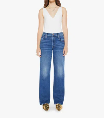 Mother The Mid Rise Maven Sneak Jean In Blue