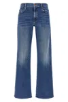 Mother The Mid Rise Maven Sneak Jeans In Blue