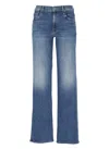 Mother The Mid Rise Maven Sneak Jeans In Washed Blue