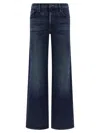 Mother The Mid Rise Maven Sneak Jeans In Blue