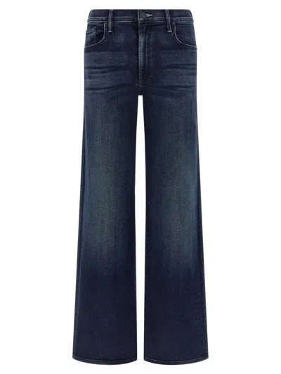 Mother The Mid Rise Maven Sneak Jeans In Blue
