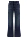 Mother The Mid Rise Maven Sneak Jeans In Blue
