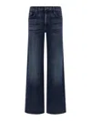 Mother The Mid Rise Maven Sneak Jeans In Blue