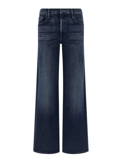 Mother The Mid Rise Maven Sneak Jeans In Blue