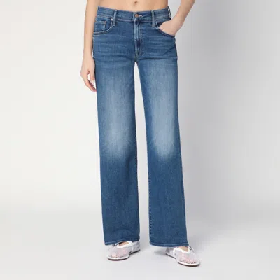 MOTHER MOTHER THE MID RISE MAVEN SNEAK JEANS IN WASHED BLUE