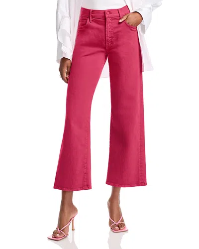 Mother The Mid Rise Maven Wide Leg Flood Jeans In Play Date
