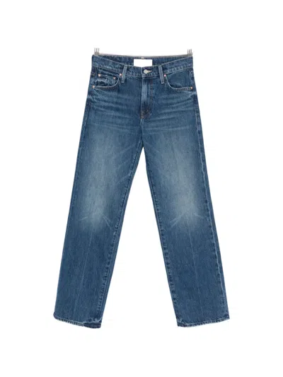 Mother The Dodger Ankle Denim Jeasn In Black