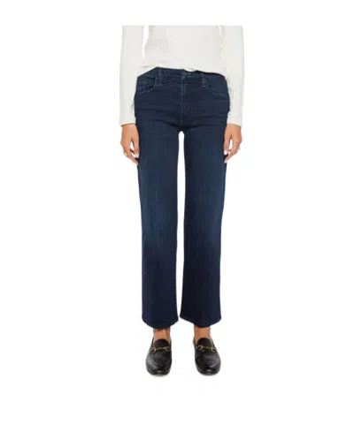 Mother The Mid Rise Rambler Zip Ankle In Blue