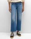 Mother The Rambler High Rise Ankle Straight Jeans In Enjoy The Ride