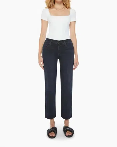 MOTHER THE MID RISE RAMBLER ZIP ANKLE JEAN IN NIGHT