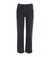 Mother The Mid-rise Rambler Zip Ankle Jeans In Black