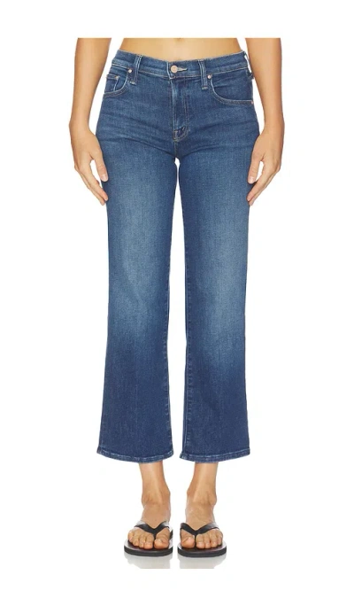Mother The Mid Rise Rambler Zip Ankle Jeans In Blue