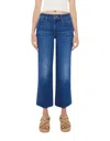 Mother The Rambler Ankle Wide Leg Jeans In Multi