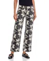 Mother The Mid Rise Rambler Zip Ankle Jeans In Curlycue Black And Cream In Black