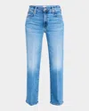 Mother The Weekender Fray A Groovy Kind Of Love Jeans In Out Of The Blue