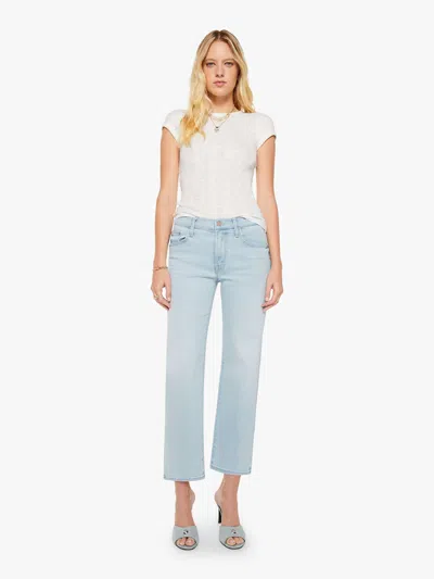 Mother The Mid Rise Rambler Zip Ankle Pretty Please Jeans In Blue