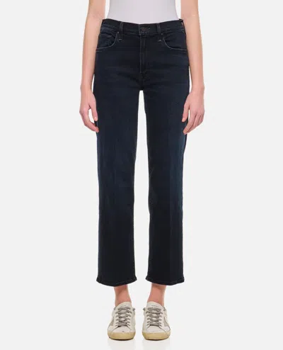 MOTHER THE MID RISE RAMBLER ZIP DENIM PANTS