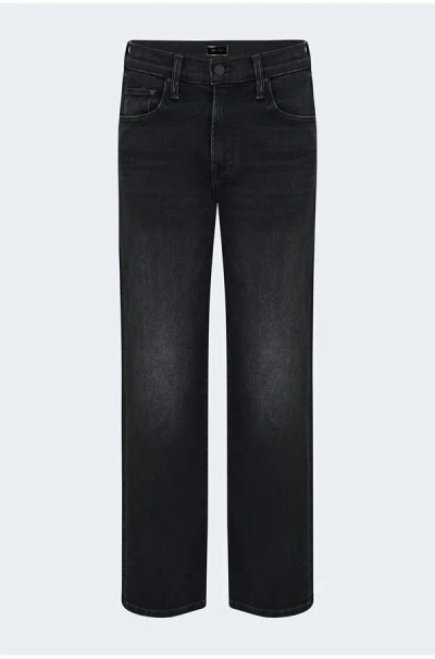 Mother The Mid Rise Rambler Zip Flood In Spiked Hair Art Flair In Black