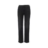 Mother 'the Mid Rise Rambler Zip Flood' Jeans In Black