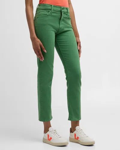 Mother The Mid Rise Rider Ankle Jeans In Leprechaun - Playdate