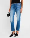 Mother The Mid-rise Rider Ankle Jeans In Lhasa Love