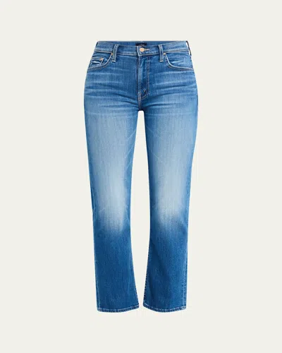 Mother The Mid-rise Rider Ankle Jeans In Lhasa Love