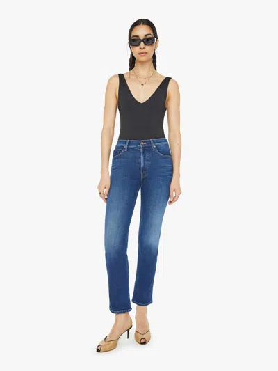 Mother The Mid Rise Rider Flood These Boots Are Made For Walkin' Jeans In Blue