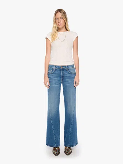 Mother The Mid Rise Sidestepper Twist Sneak Strike It Rich Jeans In Blue - Size 23
