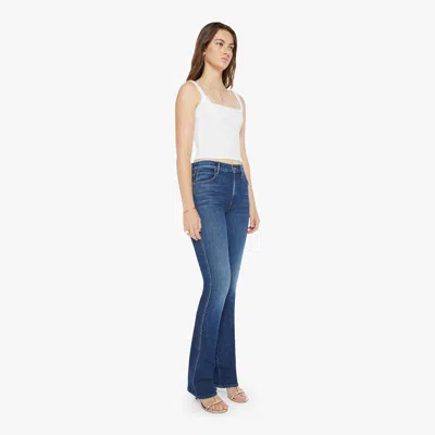 Mother The Mid Rise Smokin' Double Heel Clothing Optional Jeans In Blue