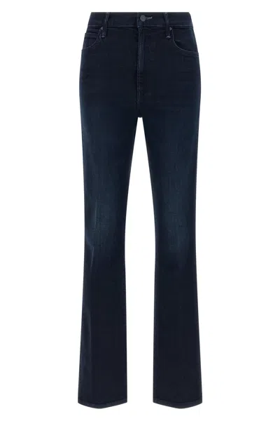 Mother Mid Rise Denim Trousers Smokin Skimp In Multi