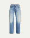 Mother Womens Horsin Around The Lasso Sneak Wide-leg High-rise Stretch-denim Jeans In Im A Winner