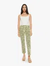 Mother The Mid-rise Zip Rambler Ankle Jeans In Yellow