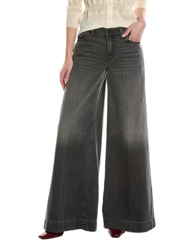 Mother The Mid-rise Headliner Heel Well Done Wide Leg Jean In Animal Print