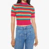 Mother The Mock 10 Stripe Sweater In Multi